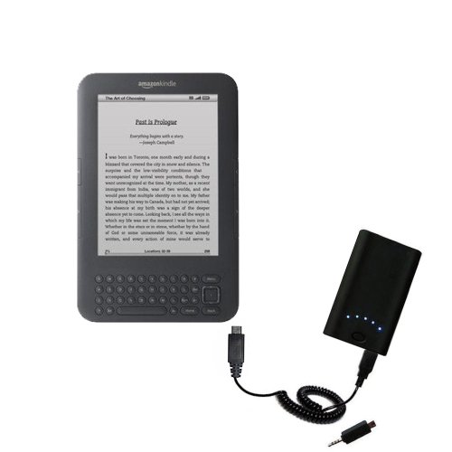 High Capacity Rechargeable External Battery Pocket Charger for the Amazon Kindle Latest Generation ( Wi-Fi Free 3G 6in. 9.7in. ) – uses Gomadic TipExchange Technology