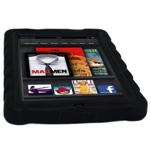 Gumdrop Cases Drop Tech Series Protective Case Cover for Kindle Fire, Black – With Screen Protection