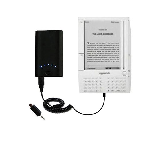 High Capacity Rechargeable External Battery Pocket Charger for the Amazon Kindle (1st Generation) – uses Gomadic TipExchange Technology