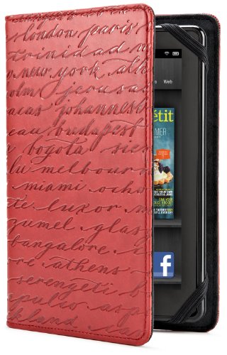 Verso Artist Series Case Cover for Kindle Fire, Cities, Red