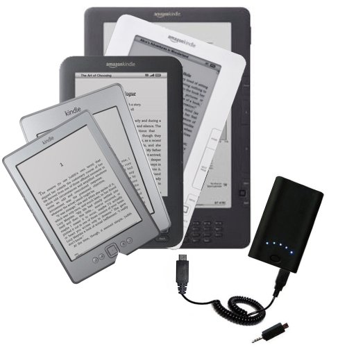 High Capacity Rechargeable External Battery Pocket Charger for the Amazon Kindle / DX / Touch / Keyboard (WiFi and 3G) – uses Gomadic TipExchange Technology