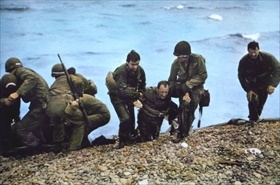 Operation Overlord: Omaha Beach survivors, June 7, 1944