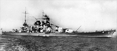 Scharnhorst at sea, 1939